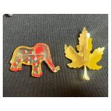 Vintage Brooch Pins - Figural Assorted Set of 8