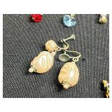 Broken & Single Earrings Mixed Lot - Costume Jewelry Assortment