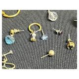 Broken & Single Earrings Mixed Lot - Costume Jewelry Assortment