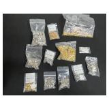 Jewelry Making Findings Mixed Lot - Crimp, Fold Over & Assorted Pieces