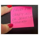 Jewelry Making Findings Mixed Lot - Crimp, Fold Over & Assorted Pieces