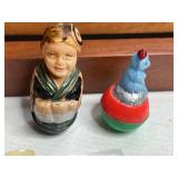 Souvenir VTG Collectibles Mixed Lot - Assorted Keychains, Mini Dominos, Spoons & Memorabilia in Case