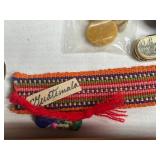 Souvenir VTG Collectibles Mixed Lot - Assorted Keychains, Mini Dominos, Spoons & Memorabilia in Case