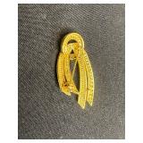 Gold Tone Brooch Lot - Maxine Denker & Floral Designs (Lot of 4)