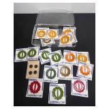 Vintage Decorative Buttons Mixed Lot - Assorted Colors on Original Cards