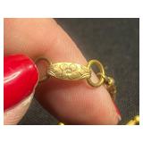 Cool VTG Egyptian Pendant on Gold Tone Chain & Costume Jewelry Necklace & Brooch Mixed Lot (4 Pieces)