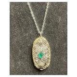 VTG Silver Tone Necklaces w Pendants