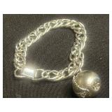 VTG Jewelry Lot Inc 4 Necklaces & Napier Bracelet w Apple Charm
