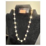 Gold Tone Jewelry Mixed Lot of Necklaces (one w 14/20 clasp), Pins & Charm