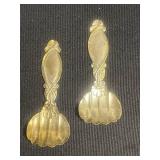 Silver Tone Shell Serving Scoops (Lot of 4)