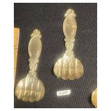 Silver Tone Shell Serving Scoops (Lot of 4)