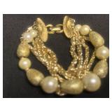 VTG Coro Bracelet & Razza Panda Necklace
