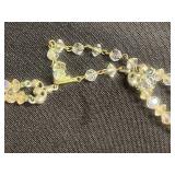 VTG Crystal & Glass Beaded Necklaces & Earring Mixed Lot