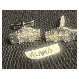 Costume Jewelry Brooch & Charm Mixed Lot - DuBarry & Alamo Cuff Links
