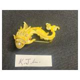 VTG Brooches - K.J.L. and Unsigned Fish Pins (Lot of 2)