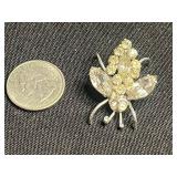 VTG Rhinestone Brooches - Mixed Lot of 3