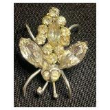 VTG Rhinestone Brooches - Mixed Lot of 3