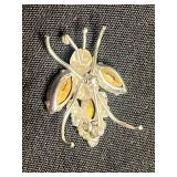 VTG Rhinestone Brooches - Mixed Lot of 3
