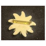 VTG Floral Brooches Costume Jewelry (Lot of 4) - one D. vonFurstenburg