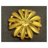 VTG Floral Brooches Costume Jewelry (Lot of 4) - one D. vonFurstenburg