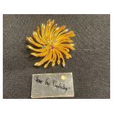 VTG Floral Brooches Costume Jewelry (Lot of 4) - one D. vonFurstenburg