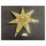 VTG Christmas Tree Brooch & Capri Rhinestone Pin