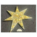 VTG Christmas Tree Brooch & Capri Rhinestone Pin