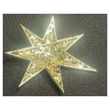 VTG Christmas Tree Brooch & Capri Rhinestone Pin