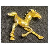 Brooch Pin Lot of 4 - Van S. Authentics Eagle, Horse, Floral & Scroll