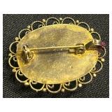 925 Vintage Jewelry Brooch & Earrings Mixed Lot
