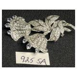 Sterling Silver Jewelry Mixed Lot - Necklace, Bracelet & Brooch