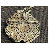 Sterling Silver Jewelry Mixed Lot - Necklace, Bracelet & Brooch