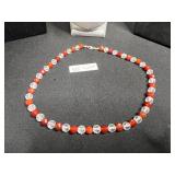 VTG Beaded Necklace Set - One Red, Yellow & Blue With 925 Clasp (Lot of 4)