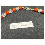 VTG Beaded Necklace Set - One Red, Yellow & Blue With 925 Clasp (Lot of 4)