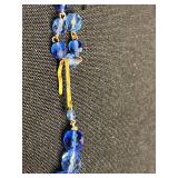 VTG Beaded Necklace Set - One Red, Yellow & Blue With 925 Clasp (Lot of 4)