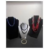 VTG Glass Bead Jewelry Mixed Lot of 4
