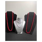 VTG Beaded Necklace Lot of 3