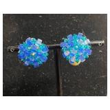 VTG Austria Beaded Necklace & Clip-On Earrings Set