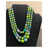 VTG Beaded Necklace & Brooch Mixed Lot