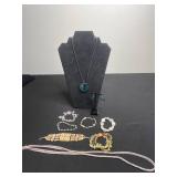 Mixed Costume Jewelry Lot - Victoria Emerson Bracelet, Necklaces, Bracelets & Earrings