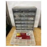Lot Including Small Parts Organizer w Hardware & Watch Bushings