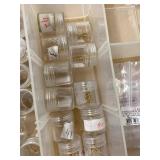 Lot Including Small Parts Organizer w Hardware & Watch Bushings