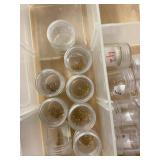 Lot Including Small Parts Organizer w Hardware & Watch Bushings