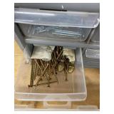 Lot Including Small Parts Organizer w Hardware & Watch Bushings