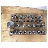 Lot Including Watchmaker Collet Set and Staking Tool Accessories
