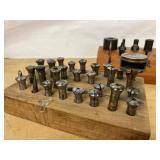 Lot Including Watchmaker Collet Set and Staking Tool Accessories