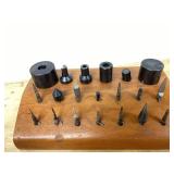Lot Including Watchmaker Collet Set and Staking Tool Accessories