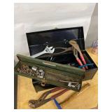 Assorted Hand Tools with Metal Tool Boxes Sockets Wrenches Pliers