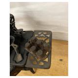 Crescent Cast Iron Toy Cook Stove Miniature w Pots Pans & Accessories