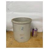 Red Wing Potteries 2 Gallon Stoneware Crock Wing Mark Hairline Rim Crack